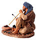 Man blowing a fire figurine 30 cm Neapolitan nativity s7