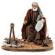 Man with bivouac animation for Neapolitan Nativity Scene with 15 cm characters s1