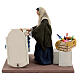 Animated woman with baby in crib 14 cm Neapolitan nativity s5