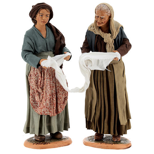 Frauen wringen Tücher aus Neapel, 30 cm 1