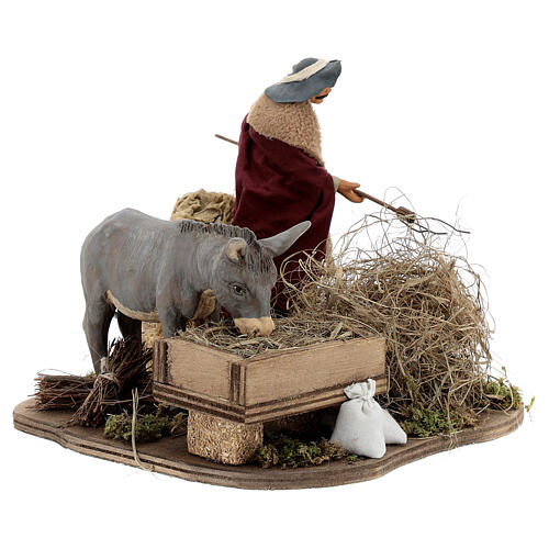Moving shepherd with straw 14 cm 3