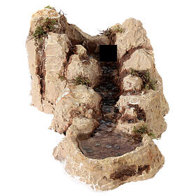 Strumień z żywicy w arabskim stylu, 15x25x30 cm, szopka neapolitańska 6-8 cm