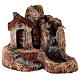 House watermill resin 25x30x30 cm Neapolitan nativity 6-8 cm s1