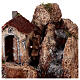 House watermill resin 25x30x30 cm Neapolitan nativity 6-8 cm s2