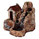 House watermill resin 25x30x30 cm Neapolitan nativity 6-8 cm s3