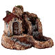 House watermill resin 25x30x30 cm Neapolitan nativity 6-8 cm s4