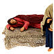 Heilige Familie mit schlafender Gottesmutter, Krippenfiguren, neapolitanischer Stil, für 15 cm Krippe s3