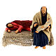 Nativité avec Vierge qui se repose crèche napolitaine 15 cm s1