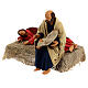Natividade com Virgem Maria dormindo para presépio napolitano com figuras de altura média 15 cm s4