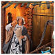 Fishmonger woman animated Neapolitan nativity 24 cm 40x35x30 cm s2