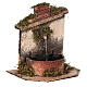 Fontanário em miniatura cortiça com bomba de água para presépio napolitano com figuras de altura média 10-12 cm s3