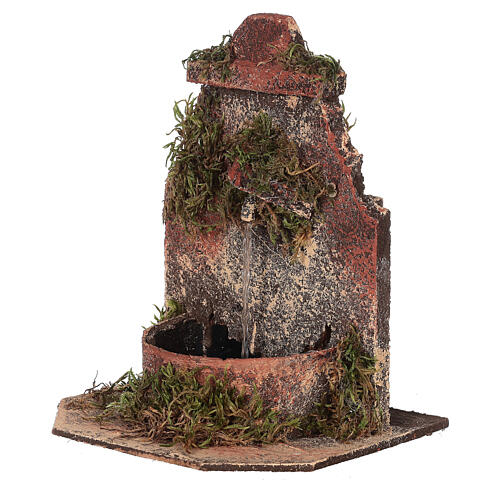 Brunnen aus Kork mit Pumpe Neapolitanische Krippe, 10-12 cm 2