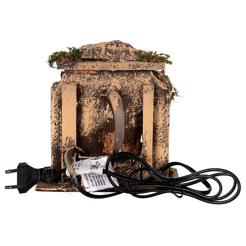 Cork fountain for Neapolitan Nativity scene with pump 10-12 cm. 4