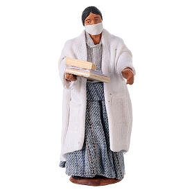 Dottoressa mascherina presepe napoletano 10 cm