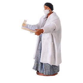 Dottoressa mascherina presepe napoletano 10 cm