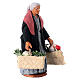 Old woman with ponytail shopping bags for 13 cm Neapolitan nativity s3