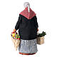 Old woman with ponytail shopping bags for 13 cm Neapolitan nativity s4