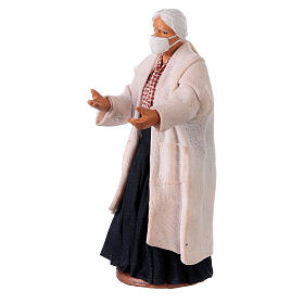 Dottoressa mascherina presepe napoletano 13 cm