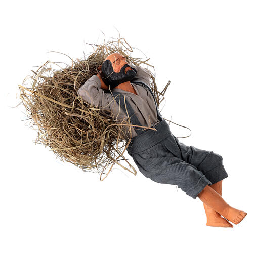 Schlafender Mann fűr neapolitanische Weihnachtskrippe, 15 cm 4