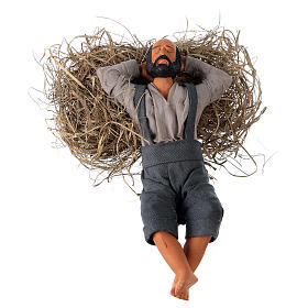 Homem adormecido para presépio napolitano com figuras de 15 cm de altura média