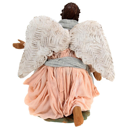 Angel on his knee for Neapolitan Nativity Scene 24 cm 5