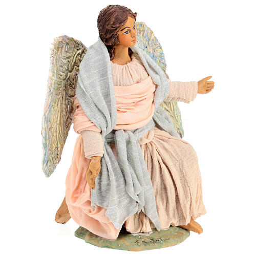 Kneeling angel figurine for 24 cm Neapolitan nativity scene  3