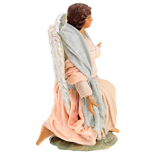 Kneeling angel figurine for 24 cm Neapolitan nativity scene  4