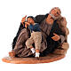 Homme et enfant endormis crèche napolitaine 30 cm s3