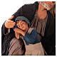 Homme et enfant endormis crèche napolitaine 30 cm s4