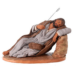 Schlafender Sankt Joseph fűr neapolitanische Weihnachtskrippe, 30 cm