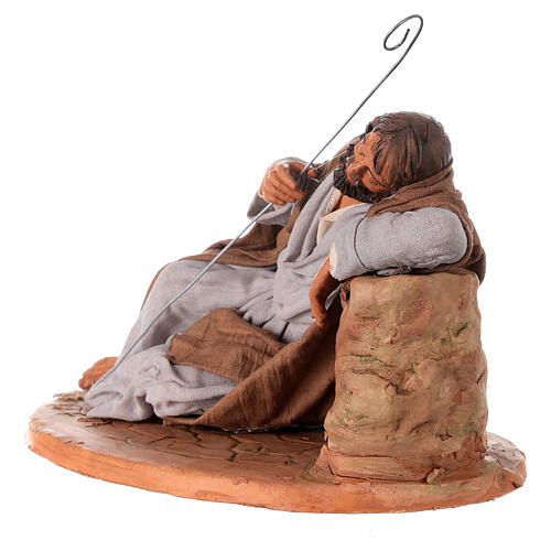 Saint Joseph sleeping for Neapolitan Nativity Scene 30 cm 3
