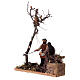 Falling tree 2 animated characters Neapolitan nativity scene 12 cm s5