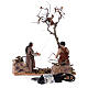 Falling tree 2 animated characters Neapolitan nativity scene 12 cm s6