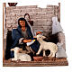 Animated woman lambs Neapolitan nativity scene 12 cm s2