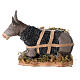 Donkey moving its head, animated character for Neapolitan Nativity Scene of 12 cm s1