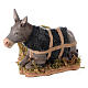 Donkey moving its head, animated character for Neapolitan Nativity Scene of 12 cm s2