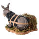 Donkey moving its head, animated character for Neapolitan Nativity Scene of 12 cm s3