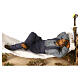 Man sleeping in a moving hammock for Neapolitan nativity scene 30 cm s4