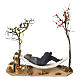 Man sleeping in a moving hammock for Neapolitan nativity scene 30 cm s5