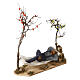 Man in hammock animated Neapolitan nativity 30 cm s3