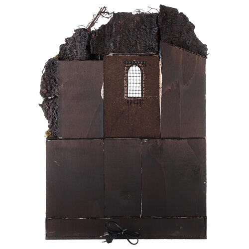 Neapolitanische Krippe am Meer 75x40x50 für Statuetten 12-14 cm 5