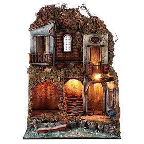 Ambientazione mare presepe napoletano 75x40x50 per statuine 12-14 cm