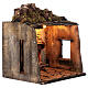 Décor crèche napolitaine scène cheminée 35x30x25 cm pour santons 12-14 cm s4