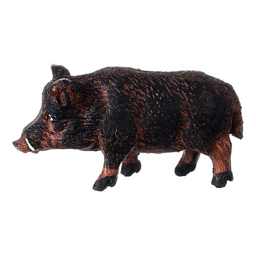 Wildschwein aus Terrakotta fűr neapolitanische Krippe, 12 cm 1
