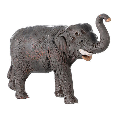 Elefante piccolo presepe napoletano terracotta 7 cm 3