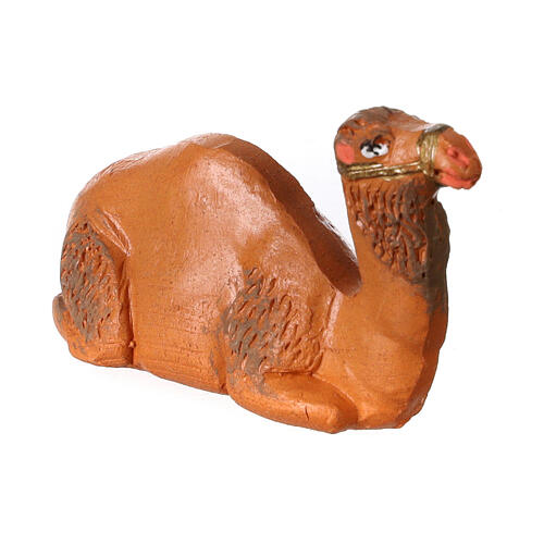 Wielbłąd siedzący terakota, szopka neapolitańska 4 cm 2
