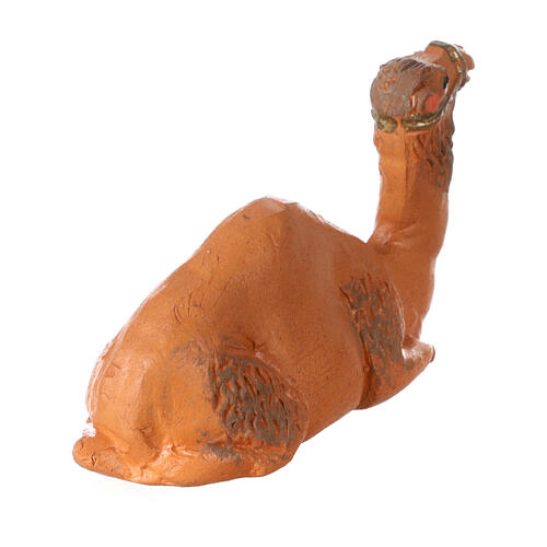 Sitting camel in terracotta for 4 cm Neapolitan nativity 3
