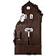 Tempio natività re magi luci presepe napoletano 80x40x40 cm per statuine 13 cm s6