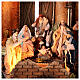 Holy Family and Wise Men setting for Neapolitan Nativity Scene with 13 cm characters 80x40x40 cm s2