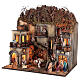 Nativity setting village with Holy Family and Wise Men, for Neapolitan Nativity Scene with 10 cm characters, 70x70x50 cm s3